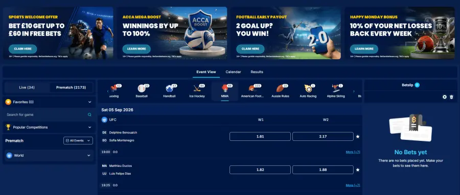 Ufc betting